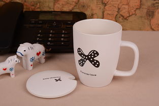 個性領結黑白陶瓷杯 日常生活的精致點綴